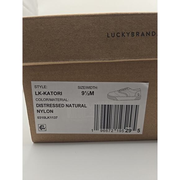 Lucky Brand Katori Womens Sneaker Tan Brown Nylon Low Casual Shoes 11M NWB - Picture 8 of 9
